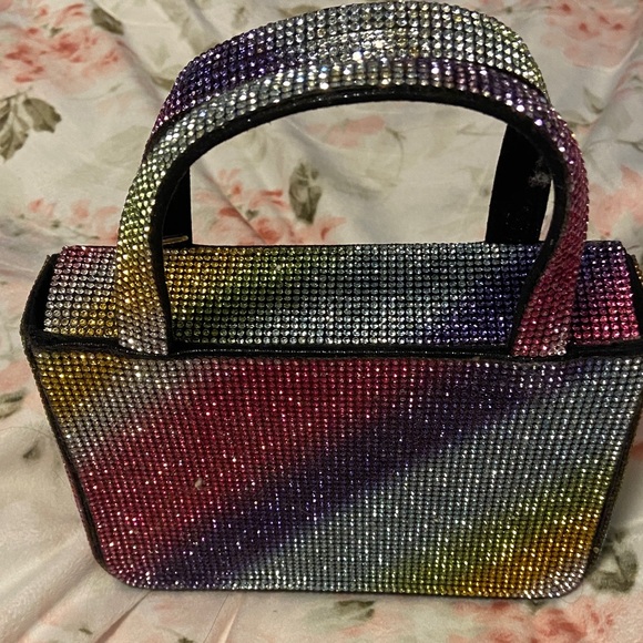 Multicolor Rhinestone Women's Handbag - Picture 2 of 3